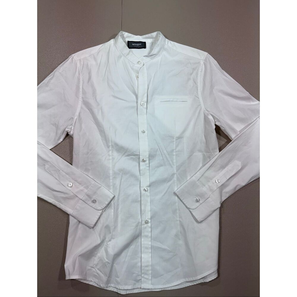 NoHow Cotton Crisp White Shirt made in Italy